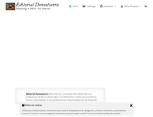 Tablet Screenshot of editorialdonostiarra.com